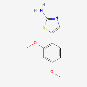 molecular formula C11H12N2O2S B12098823 Thiazole, 2-amino-5-(2,4-dimethoxyphenyl)- CAS No. 22035-30-9