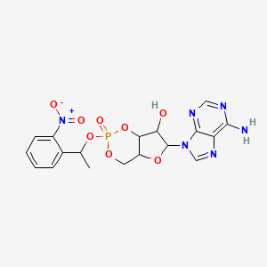 Adenosine 3',5'-cyclic monophosphate, P1-(2-nitrophenyl)ethyl ester