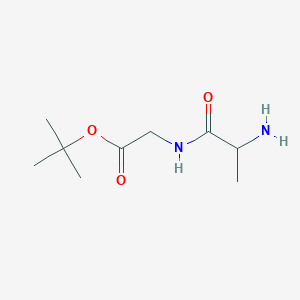 molecular formula C9H18N2O3 B12098882 Glycine, N-D-alanyl-, 1,1-dimethylethyl ester 