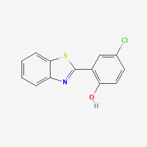 molecular formula C13H8ClNOS B12098883 2-(1,3-Benzothiazol-2-yl)-4-chlorophenol CAS No. 6265-97-0