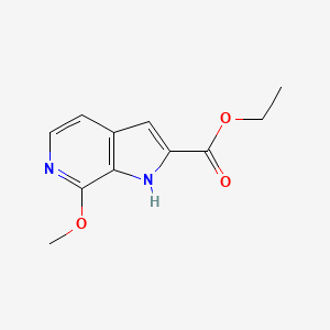 molecular formula C11H12N2O3 B12098885 Ethyl 7-methoxy-1H-pyrrolo[2,3-c]pyridine-2-carboxylate 