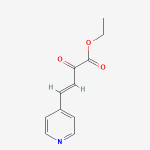 molecular formula C11H11NO3 B12098914 (E)-Ethyl 2-oxo-4-(pyridin-4-YL)but-3-enoate 