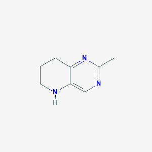 molecular formula C8H11N3 B12098929 2-Methyl-5,6,7,8-tetrahydropyrido[3,2-d]pyrimidine 