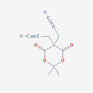 molecular formula C12H12O4 B120990 2,2-二甲基-5,5-二丙-2-炔基-1,3-二氧杂环-4,6-二酮 CAS No. 145544-03-2