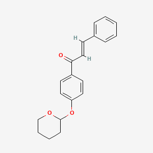 3-Phenyl-1-(4-((tetrahydro-2H-pyran-2-yl)oxy)phenyl)prop-2-en-1-one