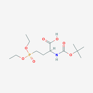 (2R)-4-diethoxyphosphoryl-2-[(2-methylpropan-2-yl)oxycarbonylamino]butanoic acid