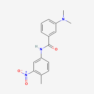 molecular formula C16H17N3O3 B12099095 n-(3-Nitro4-methylphenyl)-3-dimethylaminobenzamide 