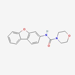 molecular formula C17H16N2O3 B1209913 N-(3-dibenzofuranyl)-4-morpholinecarboxamide 