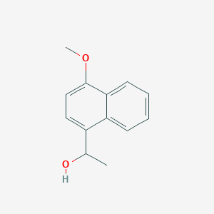 molecular formula C13H14O2 B12099148 1-(4-Methoxynaphthalen-1-yl)ethan-1-ol 