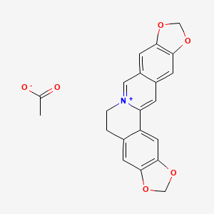 molecular formula C21H17NO6 B12099158 Pseudocoptisine acetate 