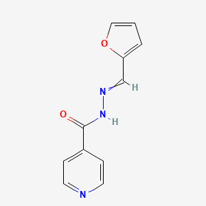 molecular formula C11H9N3O2 B1209925 N'-[(furan-2-yl)methylidene]pyridine-4-carbohydrazide 