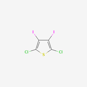 molecular formula C4Cl2I2S B12099255 2,5-Dichloro-3,4-diiodothiophene 