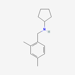 N-[(2,4-dimethylphenyl)methyl]cyclopentanamine