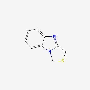 molecular formula C9H8N2S B1209931 1H,3H-Thiazolo(3,4-a)benzimidazole CAS No. 35766-04-2