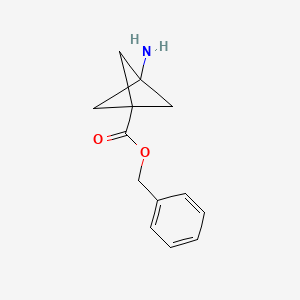 molecular formula C13H15NO2 B12099419 Benzyl 3-aminobicyclo[1.1.1]pentane-1-carboxylate 