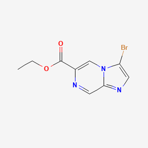 Ethyl 3-bromoimidazo[1,2-a]pyrazine-6-carboxylate