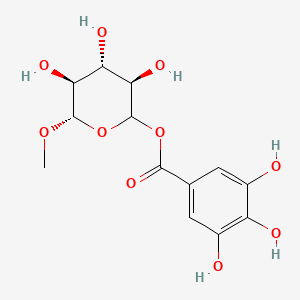 molecular formula C13H16O10 B1209945 葡糖没食子酸 CAS No. 58511-73-2