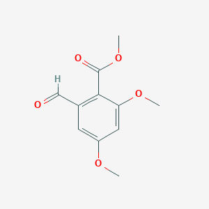 molecular formula C11H12O5 B12099459 Methyl 2-formyl-4,6-dimethoxybenzoate 