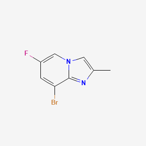 molecular formula C8H6BrFN2 B12099460 8-Bromo-6-fluoro-2-methyl-imidazo[1,2-a]pyridine 