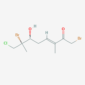 molecular formula C10H15Br2ClO2 B1209953 Plocamenol C 