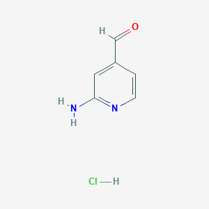 molecular formula C6H7ClN2O B12099547 2-Aminoisonicotinaldehyde hydrochloride 