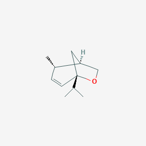 molecular formula C11H18O B120996 6-Oxabicyclo[3.2.1]oct-3-ene,2-methyl-5-(1-methylethyl)-,endo-(9CI) CAS No. 152562-90-8
