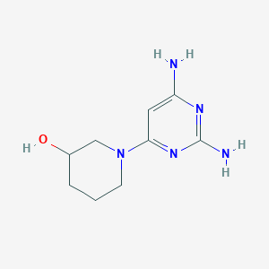 molecular formula C9H15N5O B12099639 1-(2,6-Diaminopyrimidin-4-yl)piperidin-3-ol CAS No. 111152-92-2