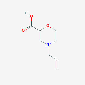 molecular formula C8H13NO3 B12099645 4-(2-propen-1-yl)-2-Morpholine carbocylic acid 