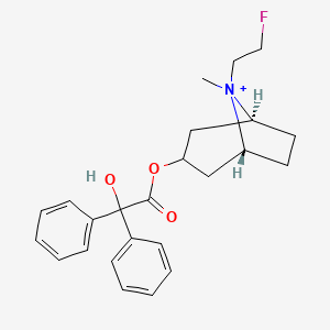 molecular formula C24H29FNO3+ B1209967 氟托匹铵 CAS No. 754131-59-4