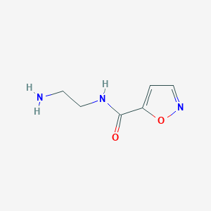 molecular formula C6H9N3O2 B12099675 N-(2-aminoethyl)-1,2-oxazole-5-carboxamide 