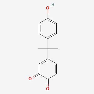 molecular formula C15H14O3 B1209968 4,5-双酚-邻苯醌 CAS No. 163405-36-5