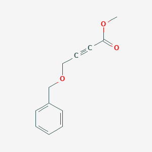molecular formula C12H12O3 B120997 2-Butynoic acid, 4-(phenylmethoxy)-, methyl ester CAS No. 149125-61-1