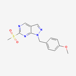 1-(4-Methoxybenzyl)-6-(methylsulfonyl)-1H-pyrazolo[3,4-d]pyrimidine