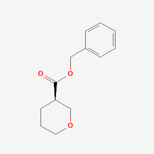 molecular formula C13H16O3 B12099759 benzyl (3R)-tetrahydropyran-3-carboxylate 