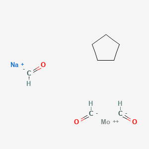 molecular formula C8H13MoNaO3 B12099768 Cyclopentadienylmolybdenum tricarbonyl sodium 