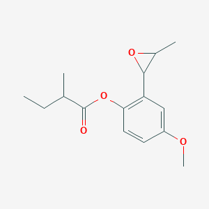 molecular formula C15H20O4 B1209977 2-甲基-4-甲氧基-2-(3-甲基环氧基)苯甲酸丁酯 CAS No. 97180-28-4