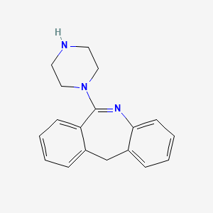 molecular formula C18H19N3 B1209982 4-(11H-Dibenz(b,e)azepin-6-yl)piperazine CAS No. 5001-00-3