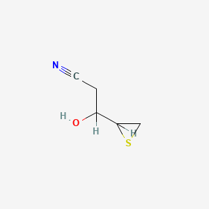 molecular formula C5H7NOS B1209983 1-Cyano-2-hydroxy-3,4-epithiobutane CAS No. 30381-35-2
