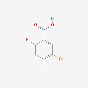 5-Bromo-2-fluoro-4-iodo-benzoic acid