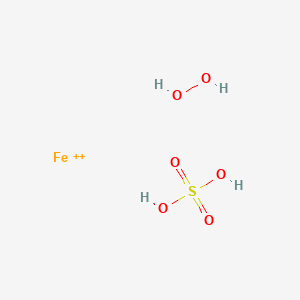molecular formula FeH4O6S+2 B1209989 Fenton's reagent CAS No. 36047-38-8