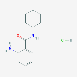 molecular formula C13H19ClN2O B12099901 2-Amino-N-cyclohexylbenzamide hydrochloride 