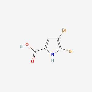 molecular formula C5H3Br2NO2 B1209994 4,5-二溴-1H-吡咯-2-羧酸 CAS No. 34649-21-3