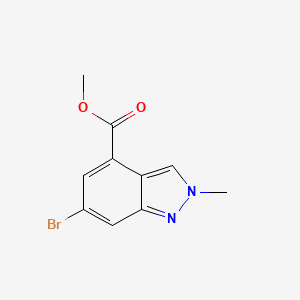 molecular formula C10H9BrN2O2 B12099956 methyl 6-bromo-2-methyl-2H-indazole-4-carboxylate CAS No. 1245465-68-2