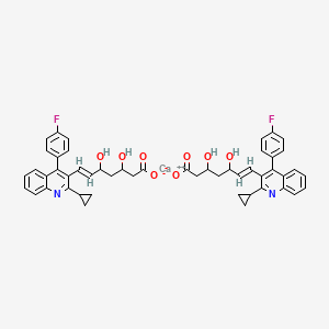 molecular formula C50H46CaF2N2O8 B12099962 calcium;(E)-7-[2-cyclopropyl-4-(4-fluorophenyl)quinolin-3-yl]-3,5-dihydroxyhept-6-enoate 