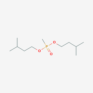 molecular formula C11H25O3P B12100009 Phosphonic acid, methyl-, bis(3-methylbutyl) ester CAS No. 2452-70-2