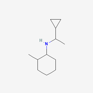 molecular formula C12H23N B12100027 N-(1-cyclopropylethyl)-2-methylcyclohexan-1-amine 