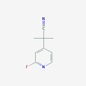 2-(2-Fluoro-4-pyridyl)-2-methyl-propanenitrile