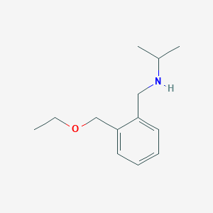 molecular formula C13H21NO B12100089 {[2-(Ethoxymethyl)phenyl]methyl}(propan-2-yl)amine 