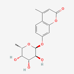 molecular formula C16H18O7 B1210012 4-甲基伞花素-α-L-岩藻糖苷 CAS No. 54322-38-2