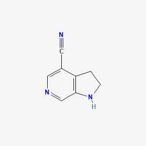 2,3-Dihydro-1H-pyrrolo[2,3-c]pyridine-4-carbonitrile